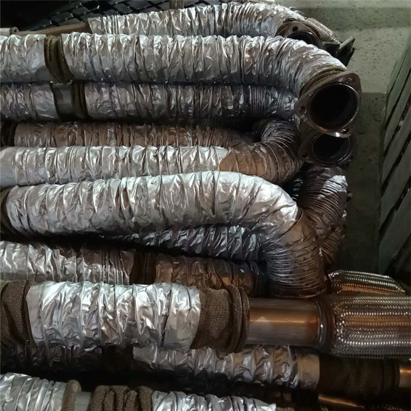 Knitted Basalt Exhaust Sleeve Application