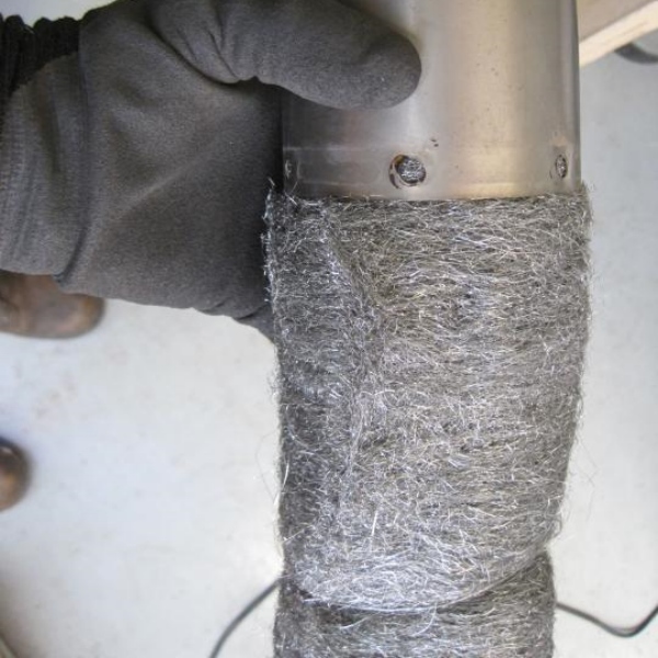 stainless wool muffler packing
