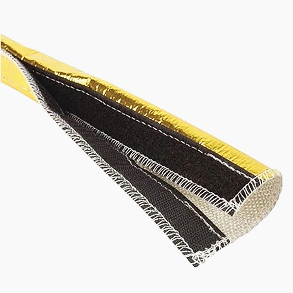 Heat Shroud Gold: Entwickelter Wärme- und Abriebschutz für kritische Leitungen und Kabel. Installation ohne Trennung