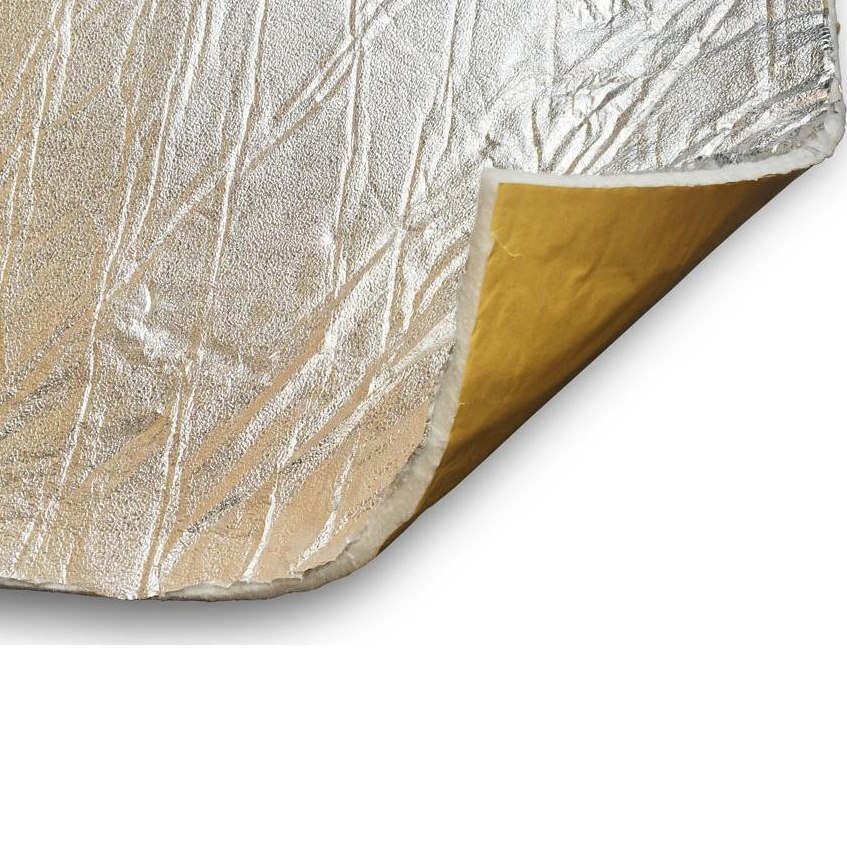 Glasfasermatte mit hitzebeständiger Aluminiumoberfläche